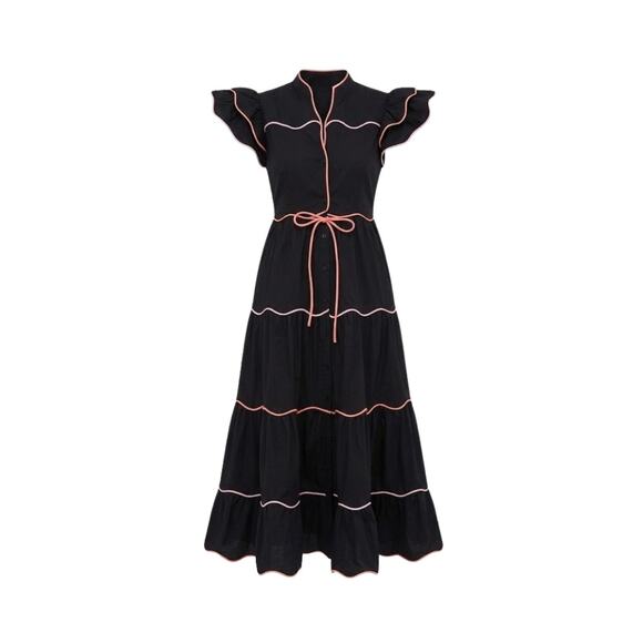 CELIAB Black Baba Voyager Dress Size M NWT Retail $362 Tuckernuck